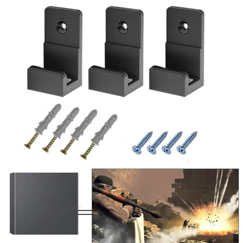 Screw Organizer Kit - ウォールマウントホルダー PS4 コンソールブラケットプレイステーション 4 収納スタンドホストラックフックベース PS4