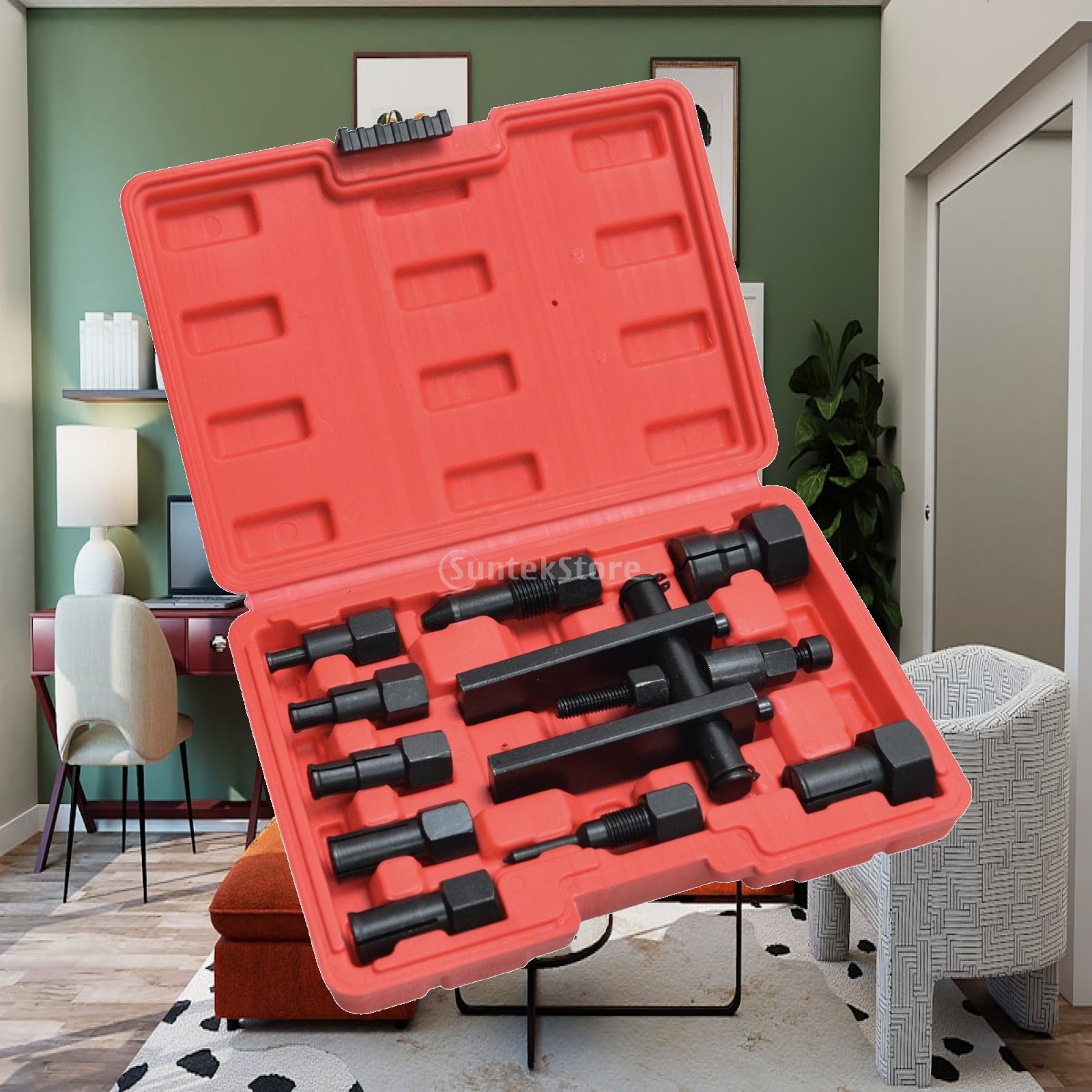 Tools For Motorcycle Workshop - オートバイ用ベアリングプーラー、交換可能なホイールベアリングプーラーツールキット、ネジ式ヘビーデューティー、オートバイ愛好家、ワークショップ、ガレージ向け