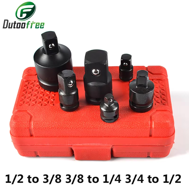 Tools Box For Workshop - 6ピースインパクトソケットレンチアダプターセット 1/4 1/2 3/8 3/4インチ スクエアドライブアダプター