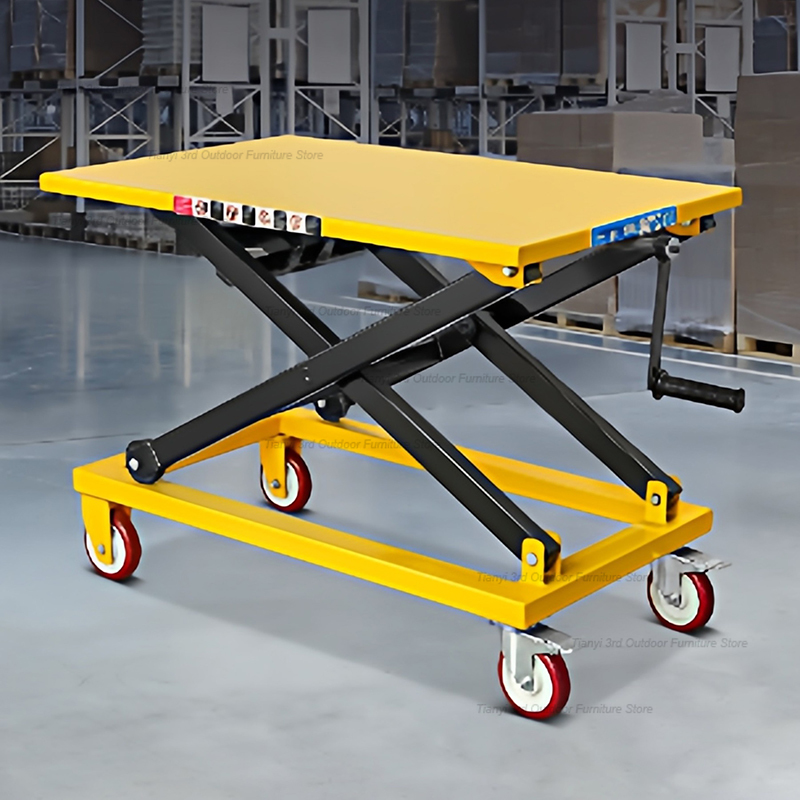 Tools Trolley For Workshop - 現代的な創造的な手動式昇降プラットフォームトラック、ハイエンドモバイル小型リフトワークショップ、フラットベッドトロリー、業務用ツールFYET