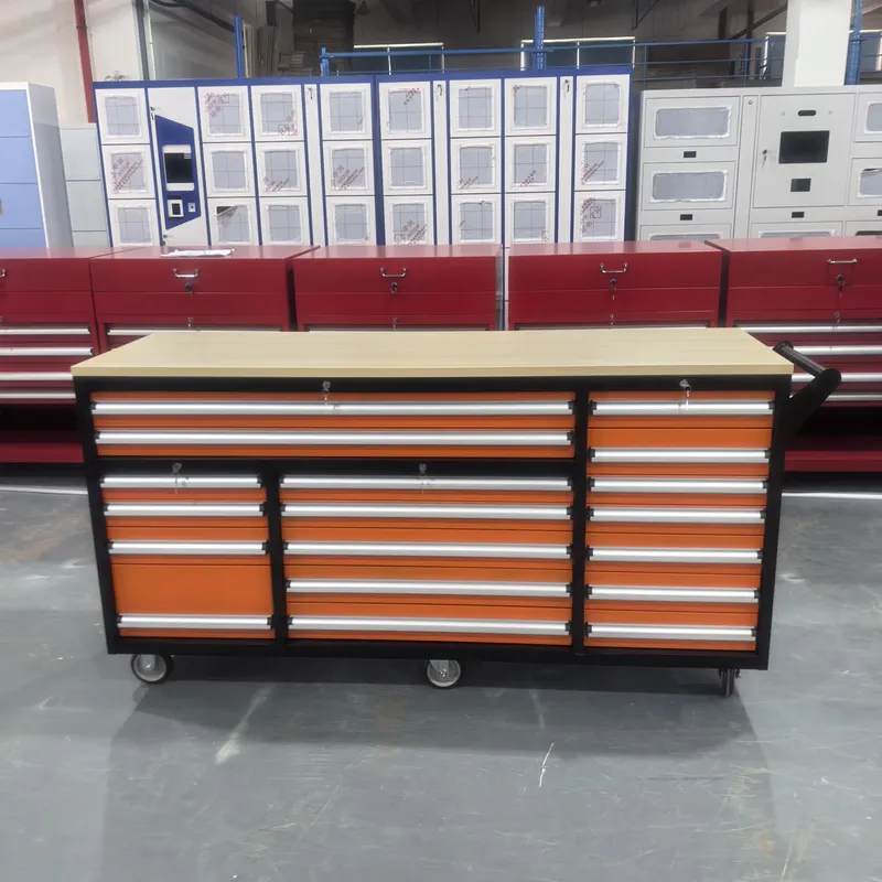 Tools Trolley For Workshop - カスタマイズ可能な引き出し式ツールキャビネット、ロック可能なスチール製ツールトロリー、頑丈な鉄製ツールボックス（自動車修理工場向け）、OEM/OBMツール