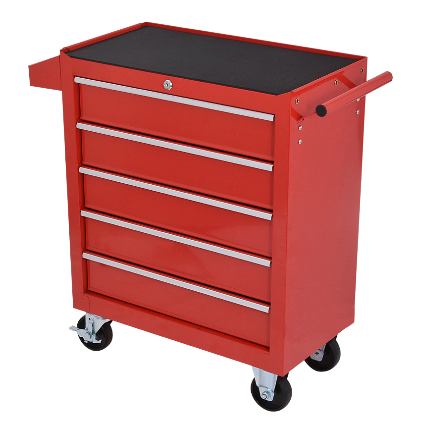 Tools Trolley For Workshop - DA-25 5段引き出し収納ツールボックストロリー、ワークショップハードウェアモバイル多機能自動車修理メンテナンスツールキットキャビネット