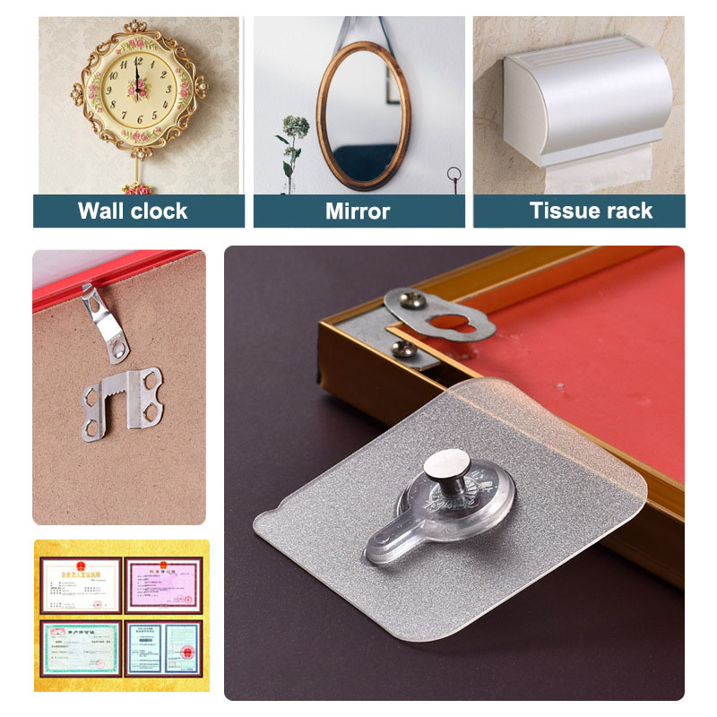 厚みのある壁掛けネジ式ステッカー付き壁掛けフック、写真フレー - Screw Organizer Kit のレビューと価格