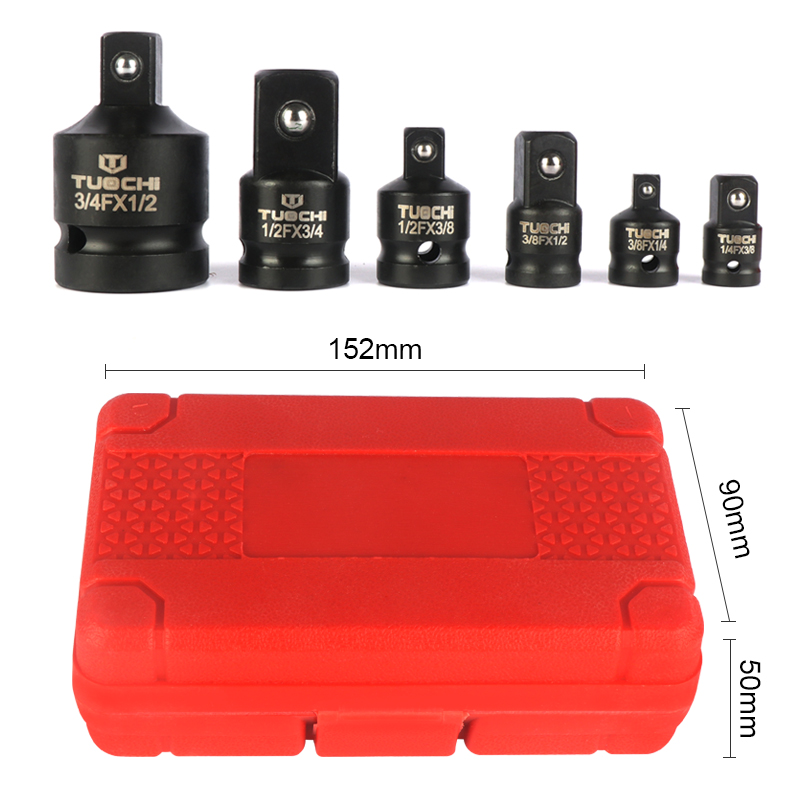 6ピースインパクトソケットレンチアダプターセット 1/4 1 - Tools Box For Workshop のレビューと価格