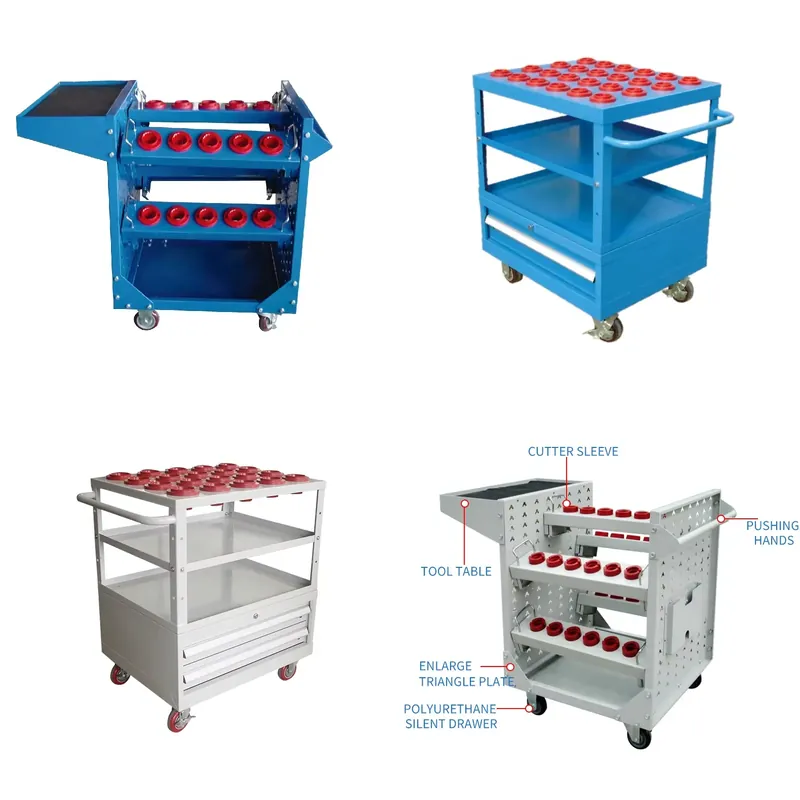 耐久性のあるワークショップCNCツールホルダー収納トロリーカ - Tools Trolley For Workshop のレビューと価格