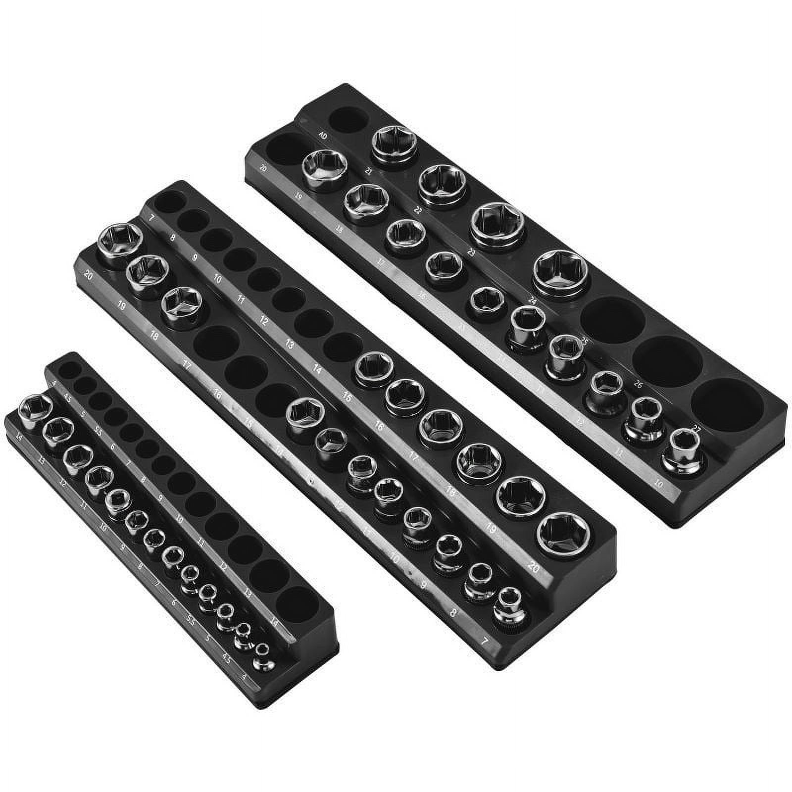 ソケットオーガナイザートレイ磁気ホルダーレール収納ラックメト - Tools Box For Workshop のレビューと価格