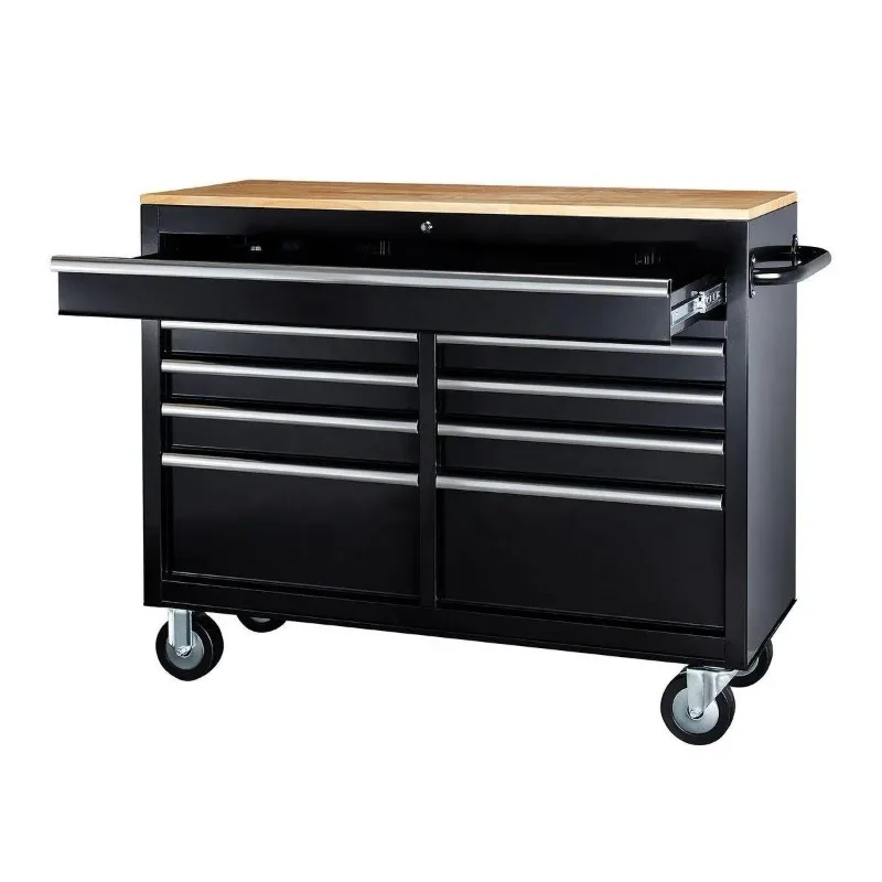 頑丈な46インチ9段引き出し付き作業台、自動工具トロリーキャ - Tools Trolley For Workshop のレビューと価格