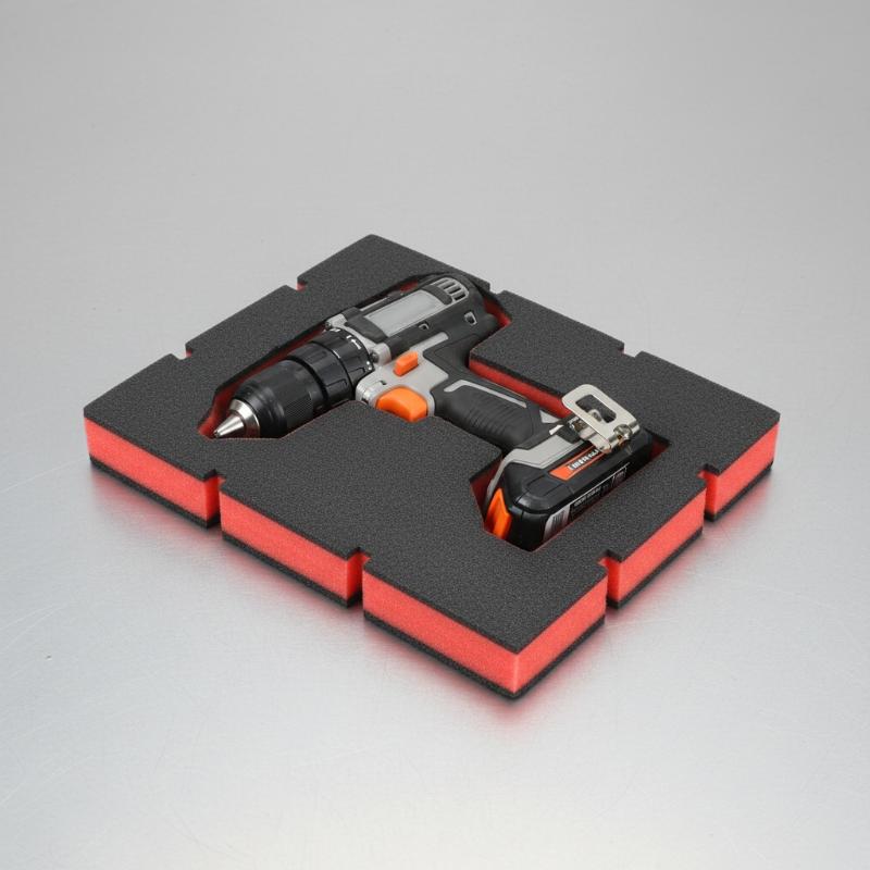 1 個赤黒耐衝撃フォームインサートツールオーガナイザースポン - Tools Box For Workshop のレビューと価格