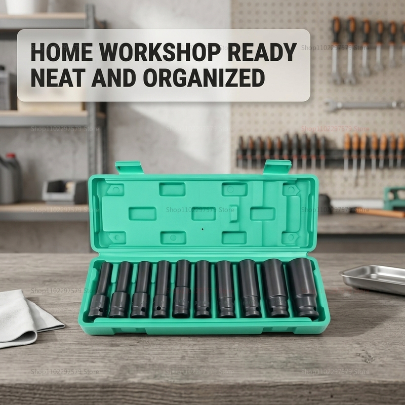 10個入りソケットレンチセット 8-24mm 調整可能 空気 - Tools For Motorcycle Workshop のレビューと価格