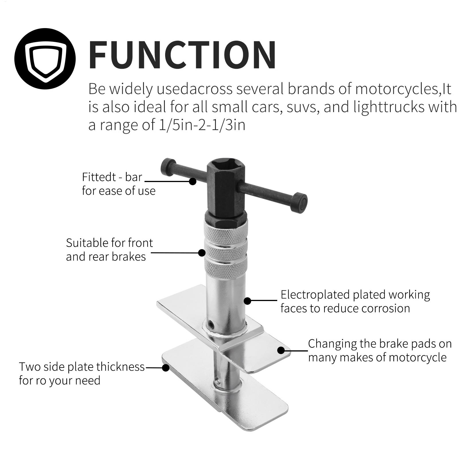 ピストンプレスツールユニバーサルヘビーデューティポータブルス - Tools For Motorcycle Workshop のレビューと価格